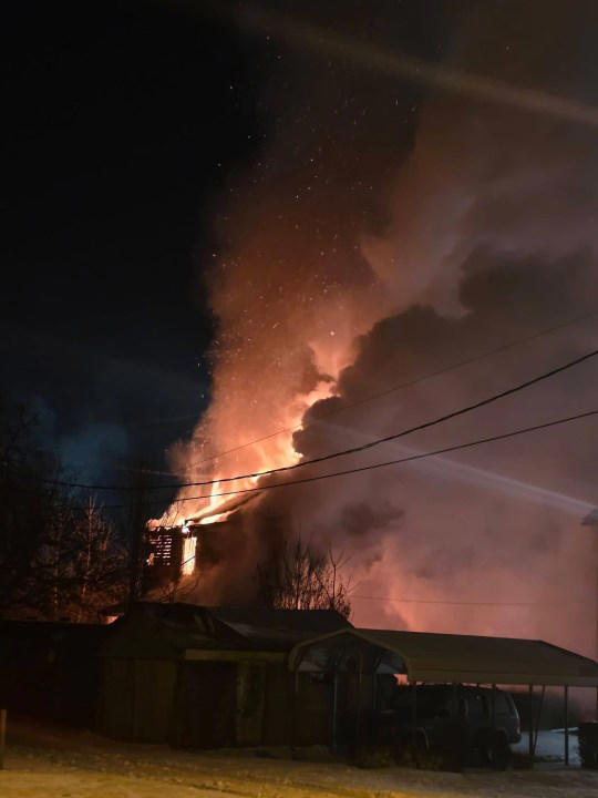 Photos: Abandoned Johnstown building catches fire