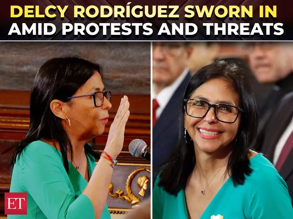 Delcy Rodríguez formally sworn in as Venezuela’s interim president amid ...