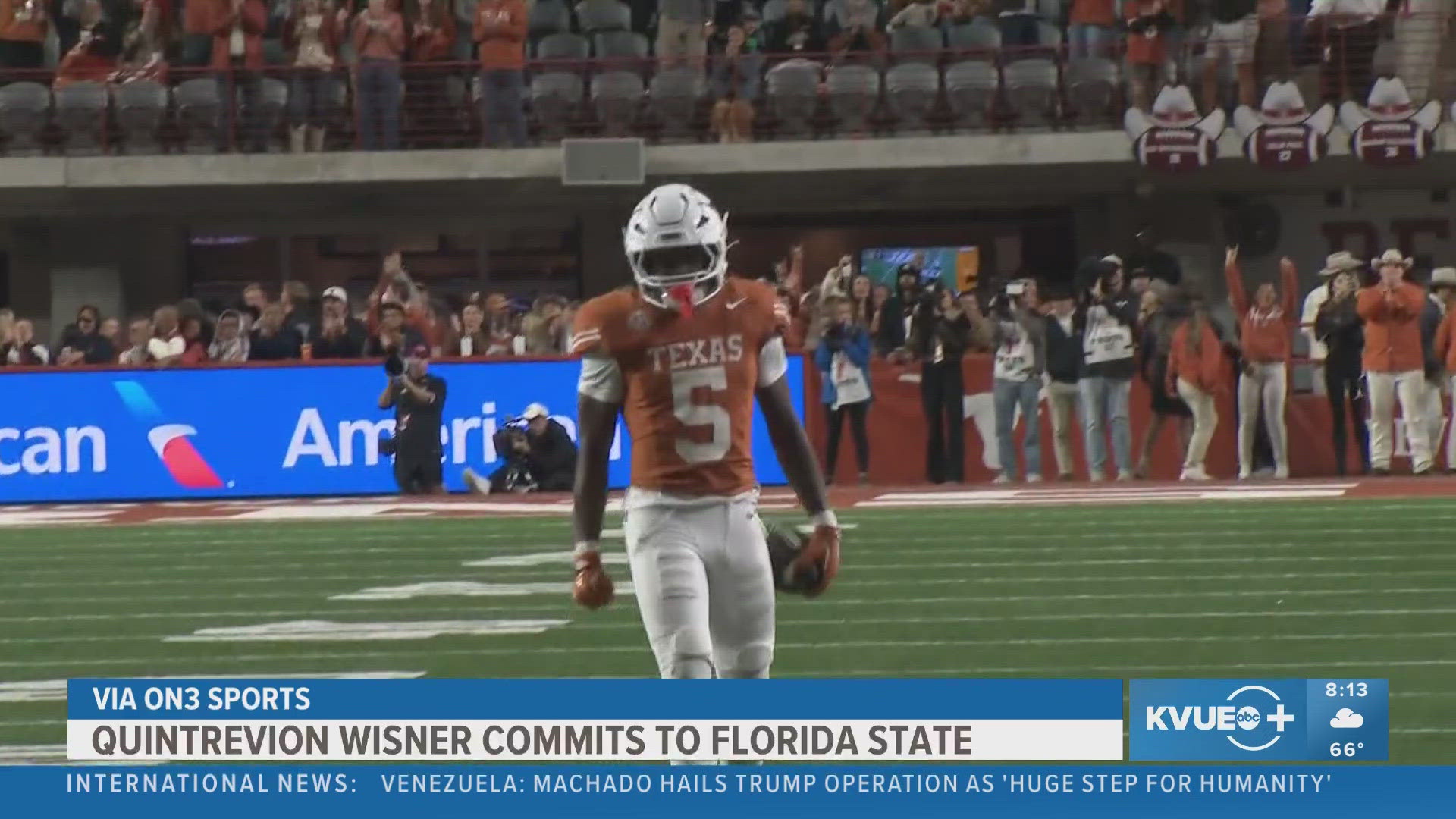 Longhorn Quintrevion Wisner transferring to Florida State