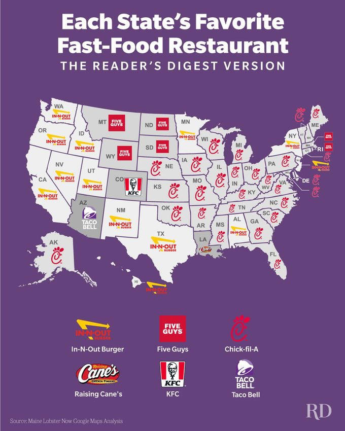 These are the most popular fast-food restaurants in every state—and one ...