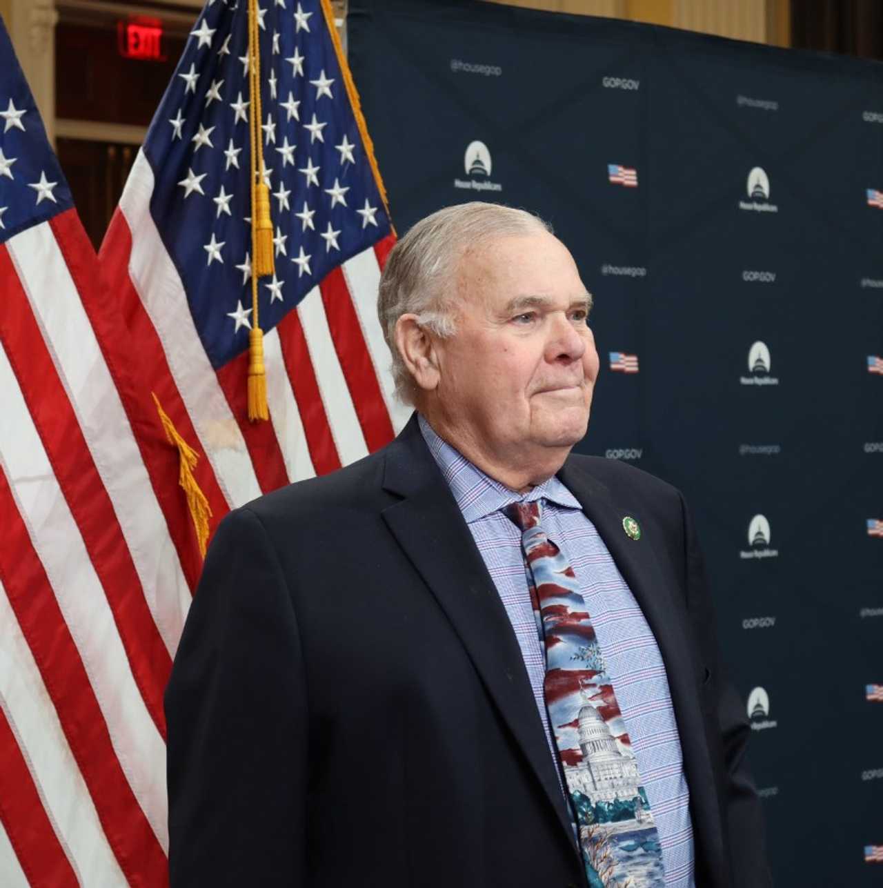 Republican congressman, wife hospitalized after car wreck
