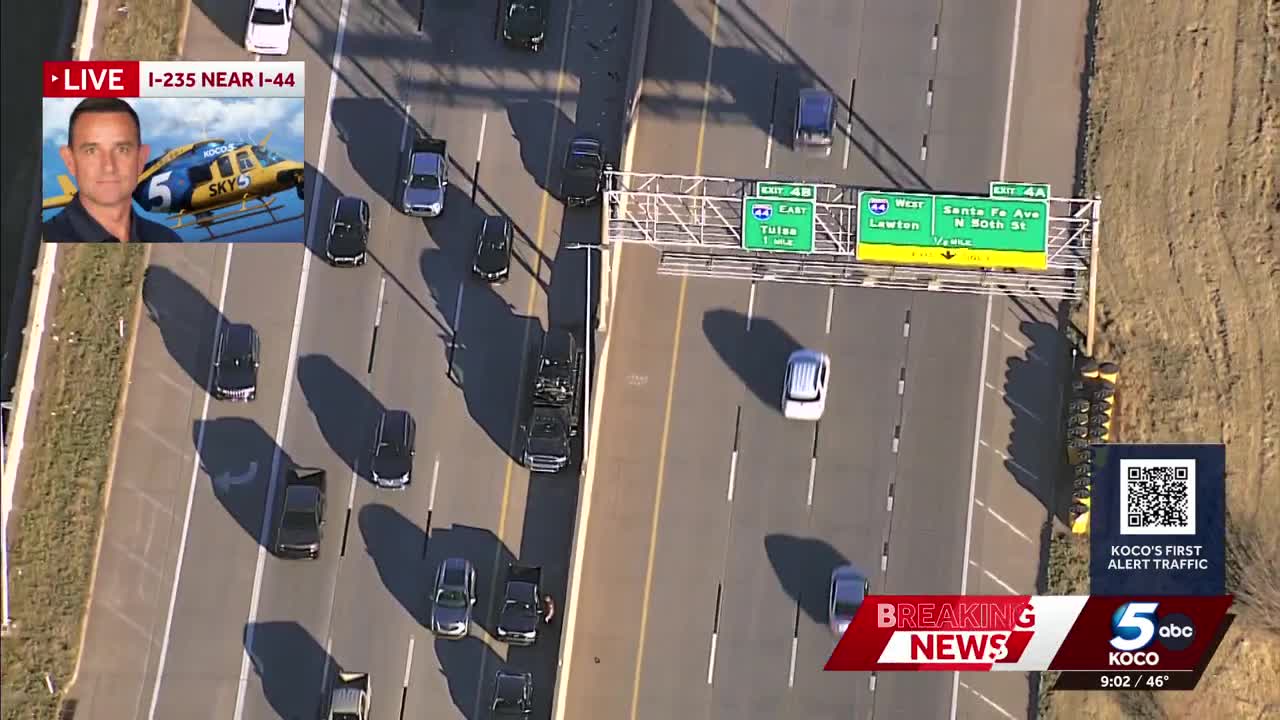 Crash causes significant traffic backup on southbound I-235 in ...