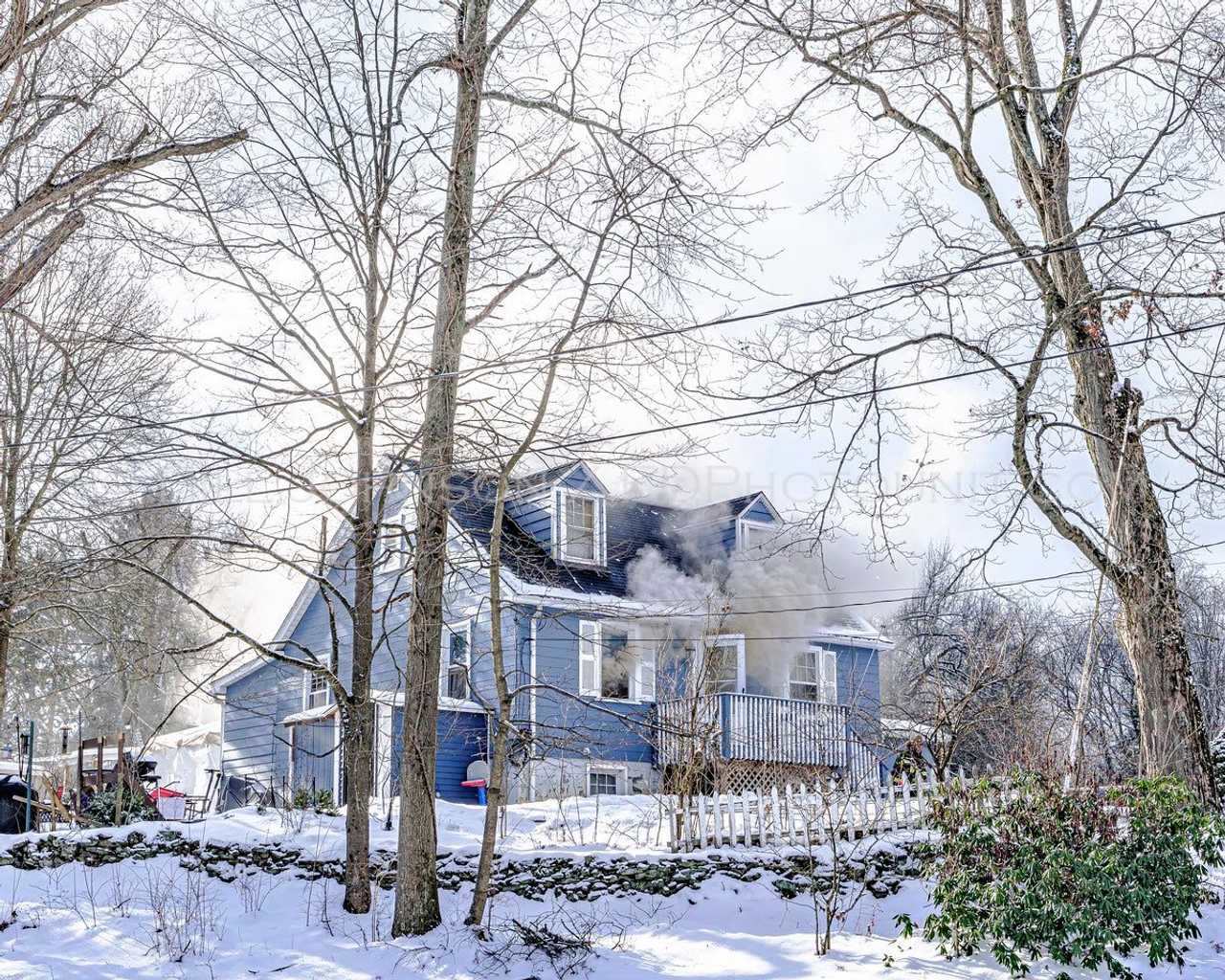 2-alarm fire tears through home in Dutchess County, brings heavy response