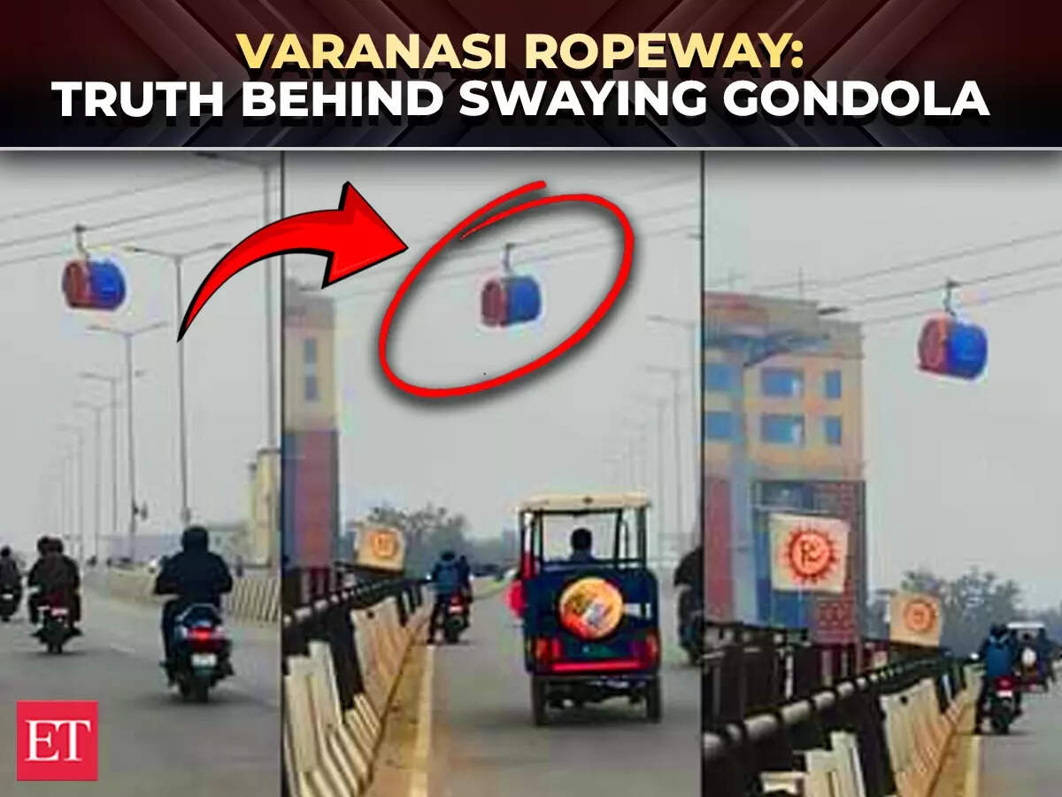 Varanasi ropeway: Viral video misleading, gondola sway part of safety ...