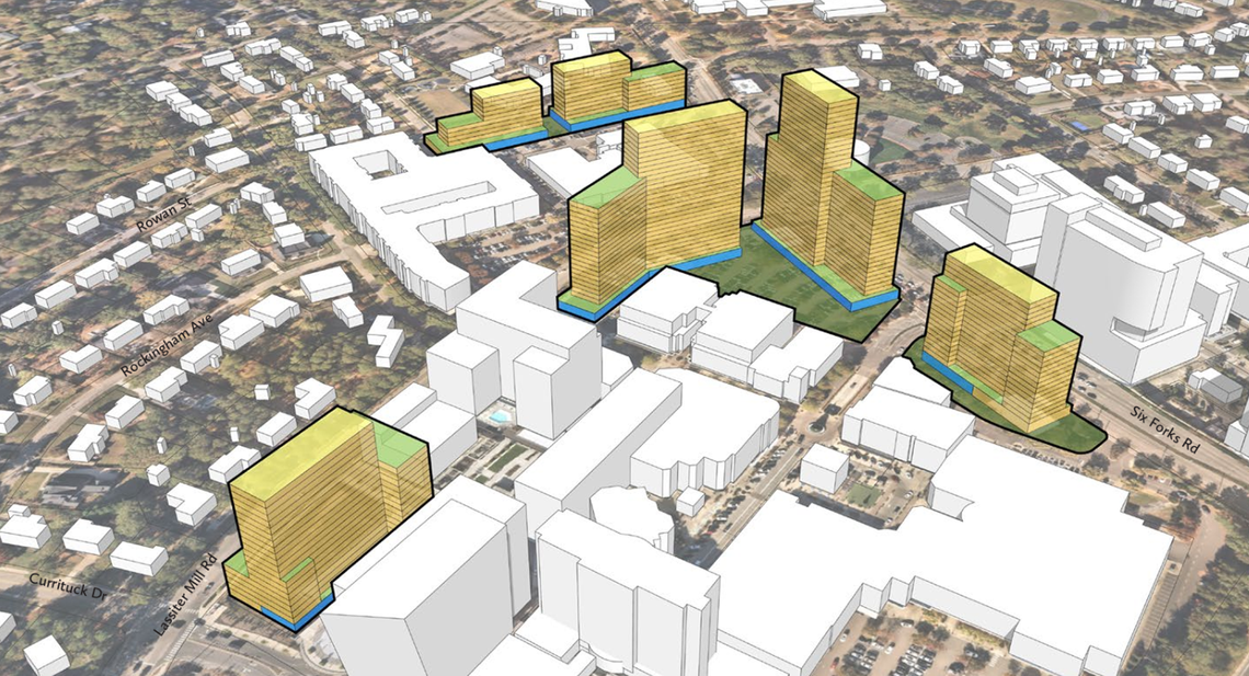 Raleigh leaders approve taller buildings at North Hills in split vote