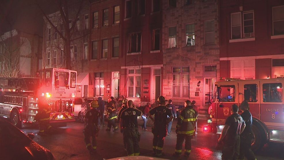 Firefighters battle house fire in western Baltimore, no injuries reported