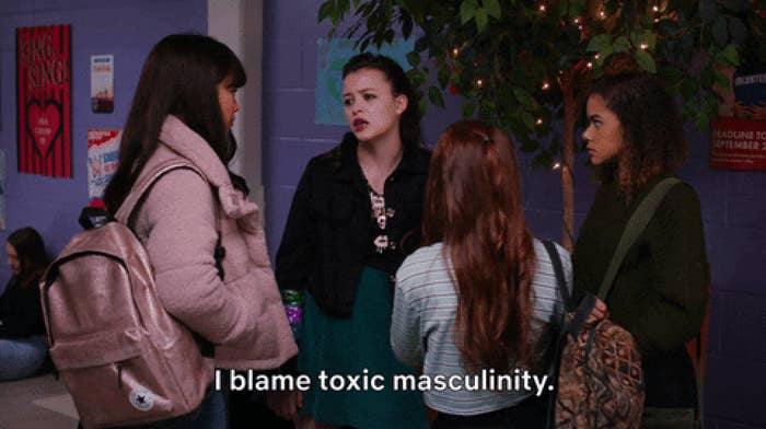 Max from "Ginny & Georgia" says to her friends: "I blame toxic masculinity"