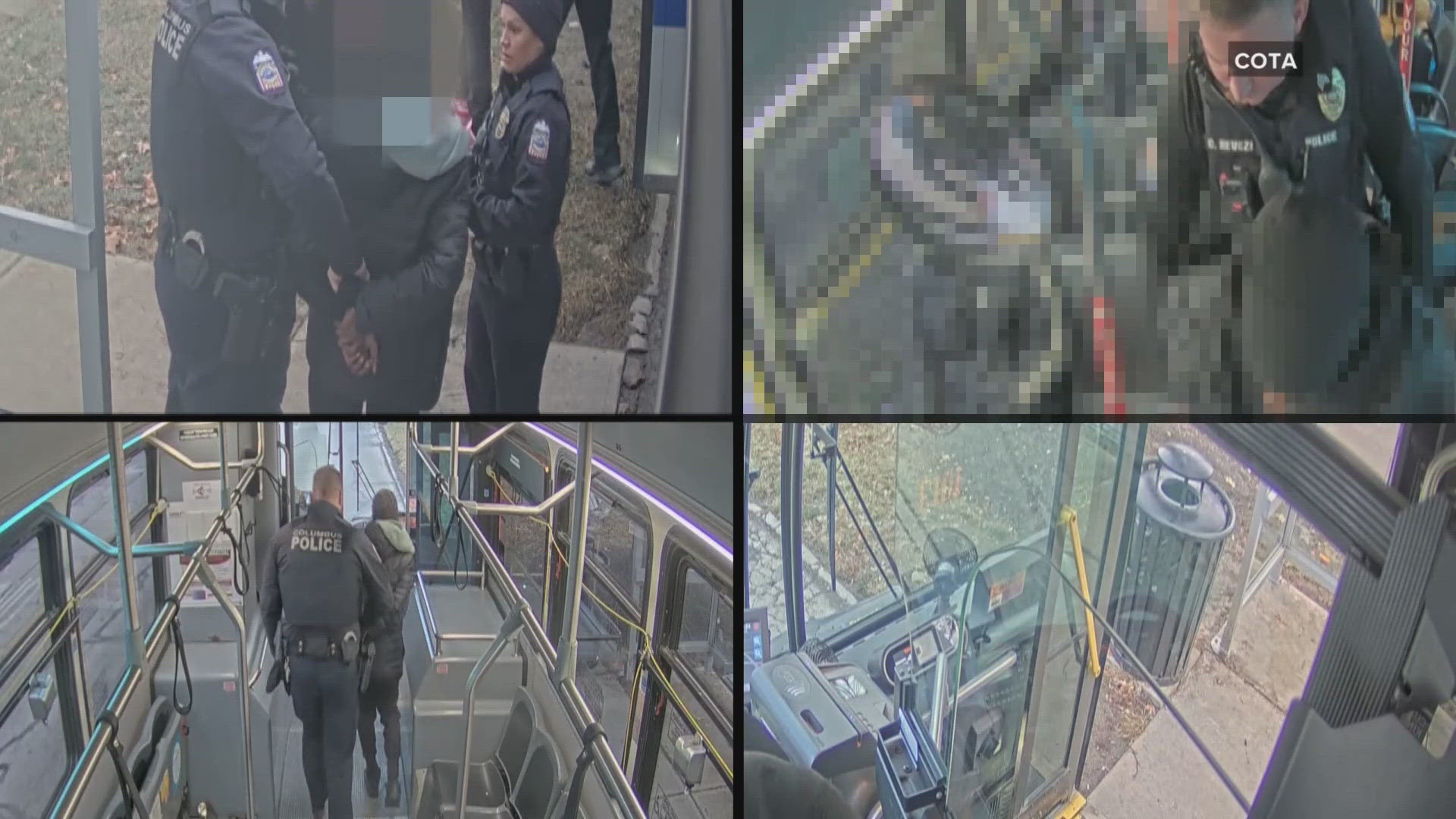 Columbus police arrest 5 armed teens on COTA bus