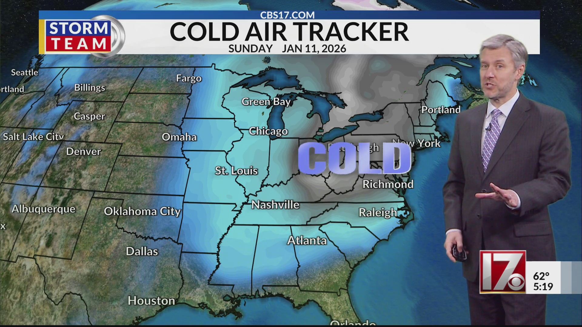 Record heat, cold blast this week in central NC
