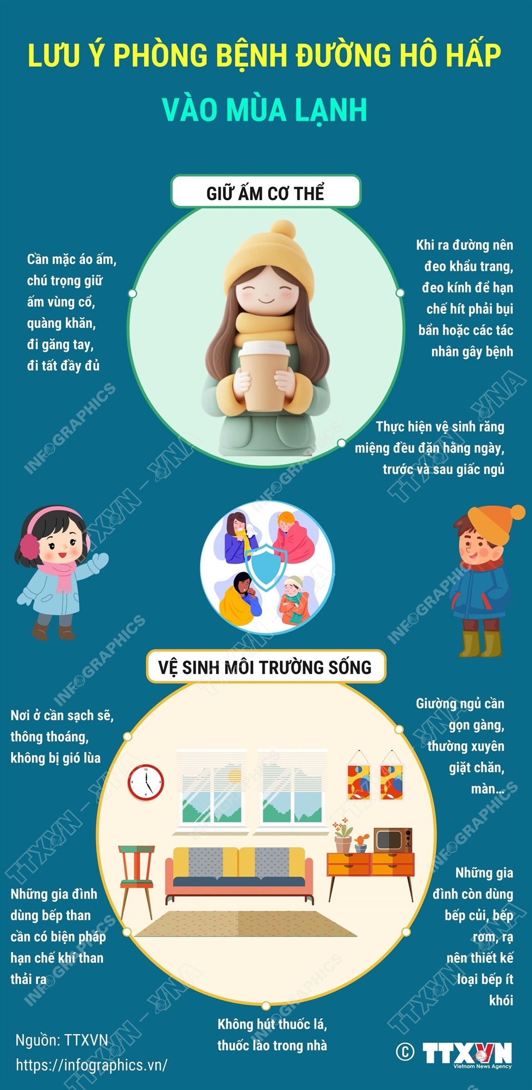 Những lưu ý trong phòng bệnh đường hô hấp vào mùa lạnh