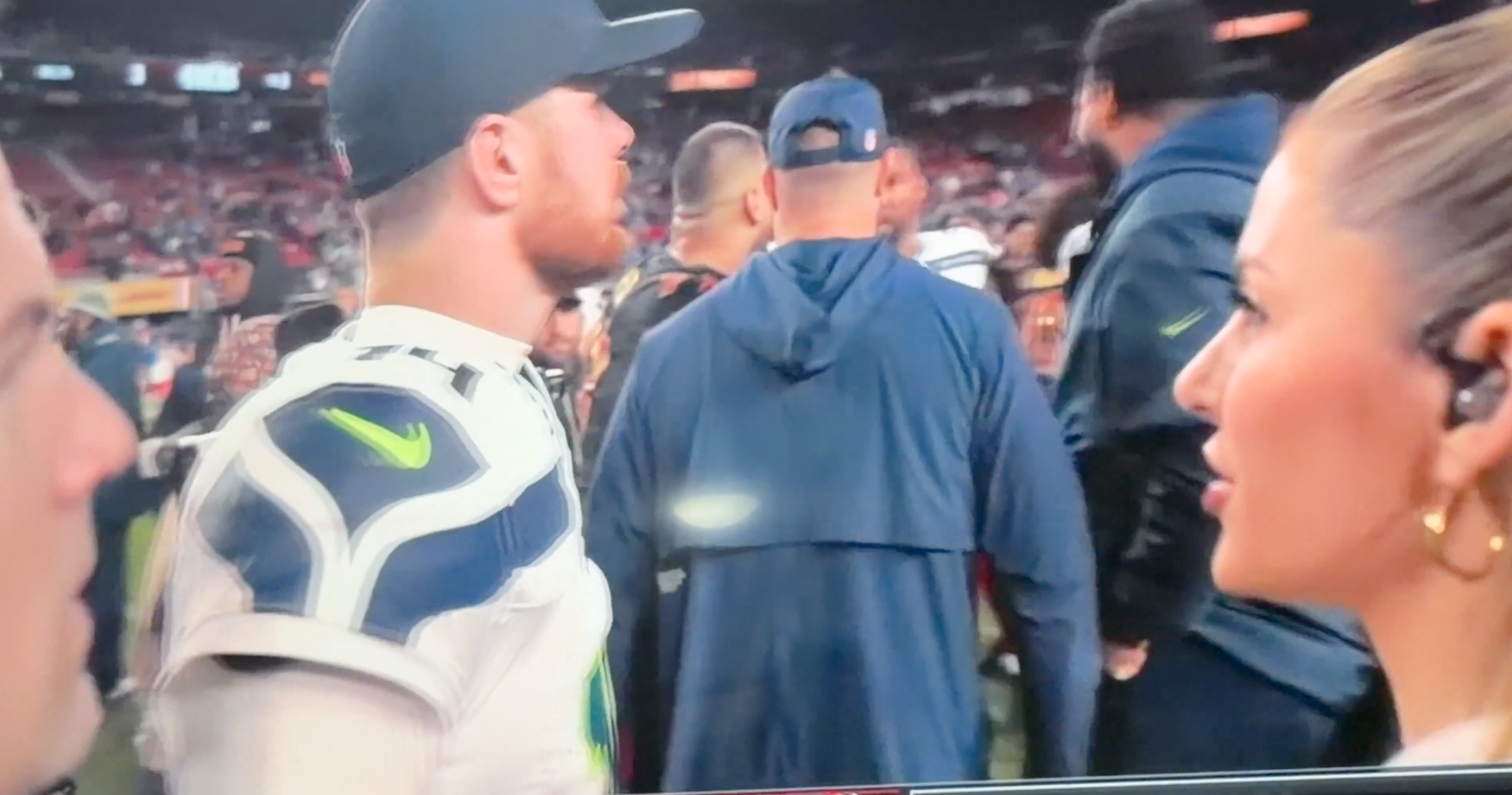 Laura Rutledge addresses strange encounter with Sam Darnold