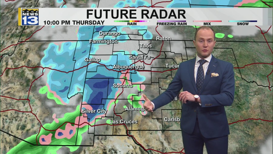 Back to back winter storms will bring rain and snow across New Mexico