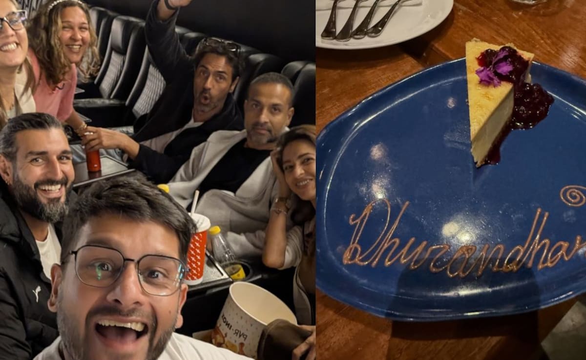 In pics: Arjun Rampal has a blast as he watches Dhurandhar with his ...