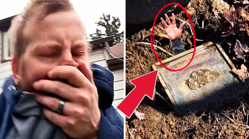 Couple finds a buried box in their backyard and makes a surprising ...