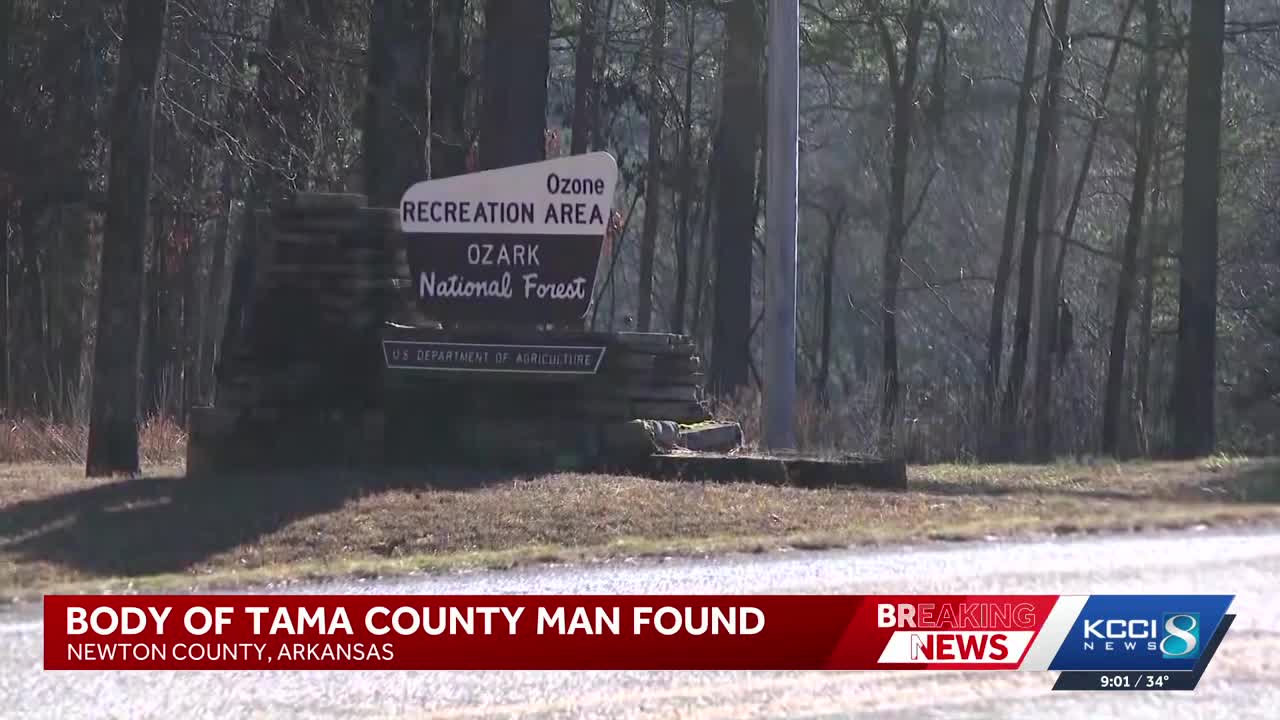 Body of missing Tama County man found in Arkansas