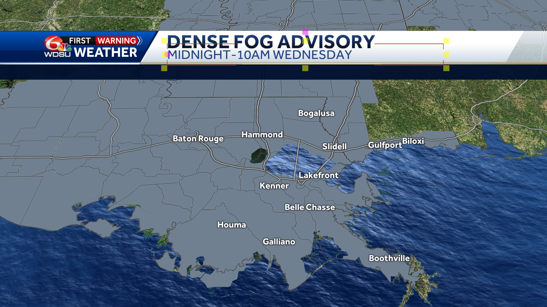 Dense fog advisory in effect until 10am Wednesday