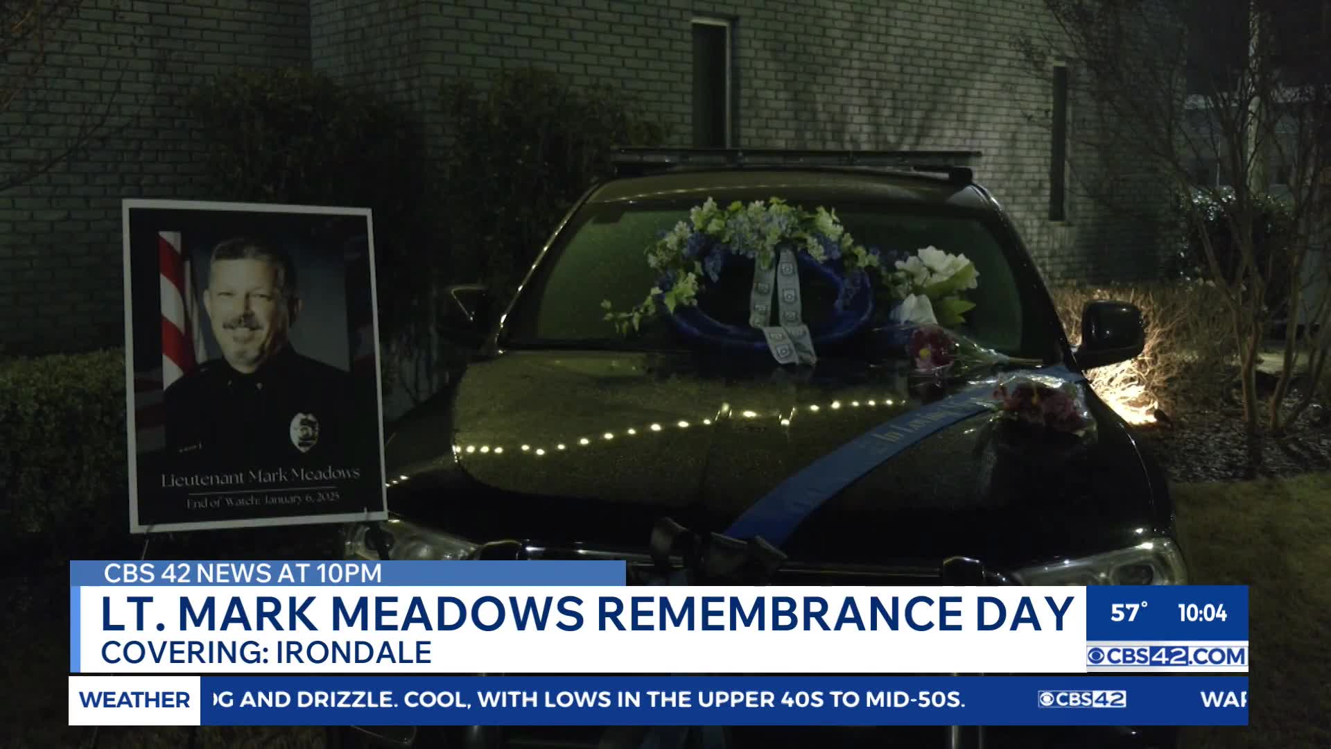 City of Irondale remembers police officer 1 year after his death