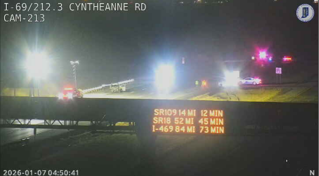 1 dead after crash leads to explosion on I-69 in Hamilton County