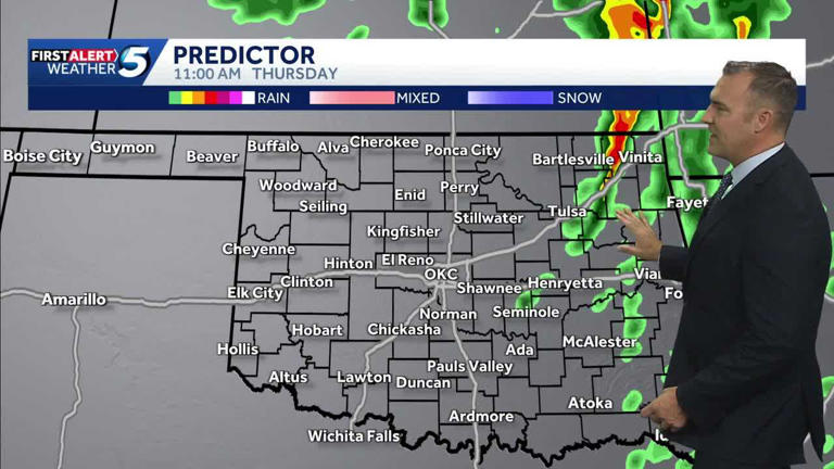 Timeline: Tornado risk zone shifts as severe storms expected Thursday ...