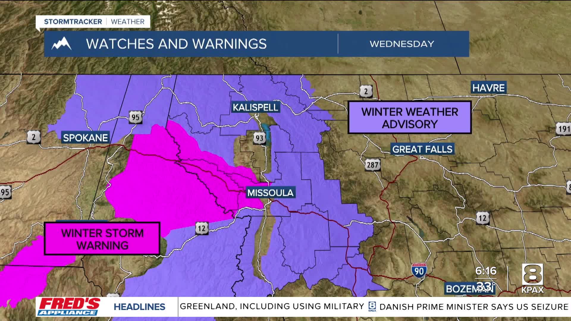 Weather forecast: Mountain snow and valley rain/snow