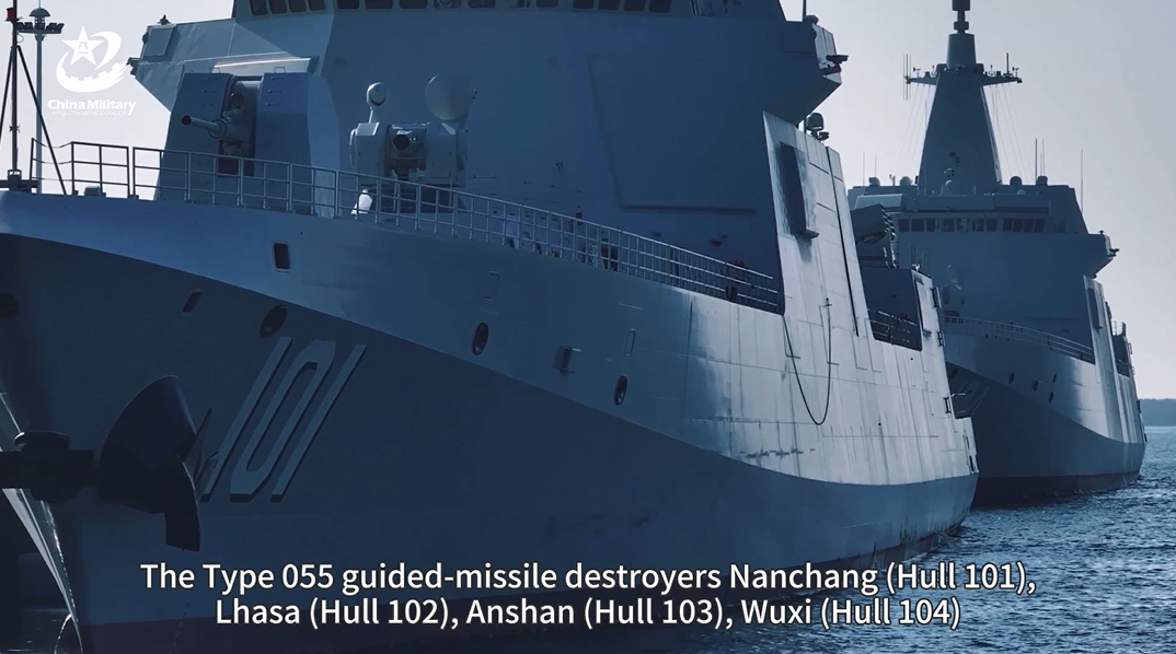 China deploys four Type 055 destroyers