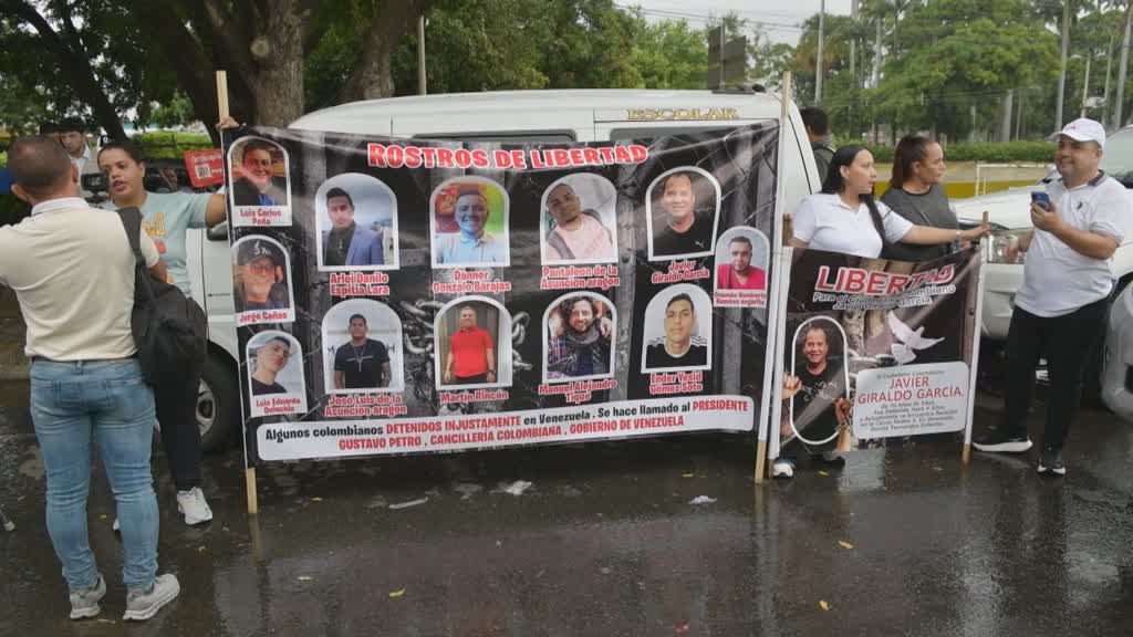 Colombianos piden liberación de presos en Venezuela