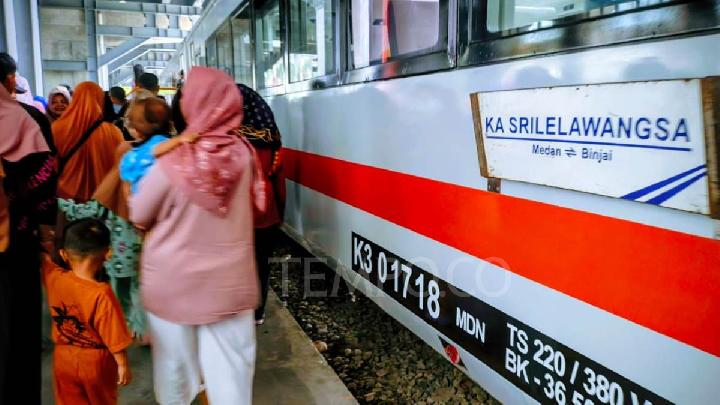 Pengguna kereta api bandara Medan meningkat 33,4 persen