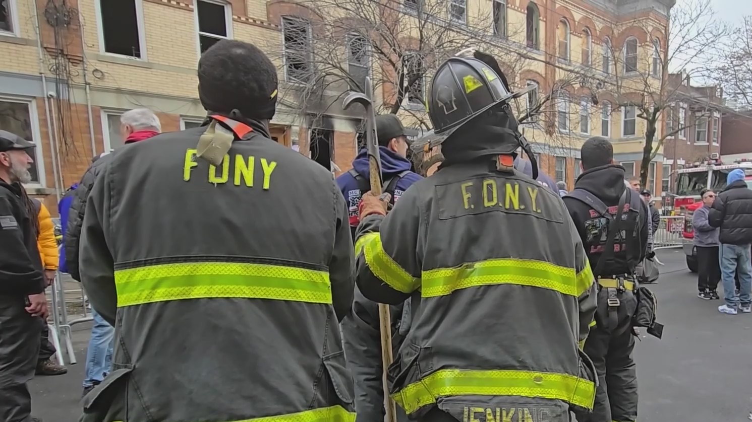 Over 2 dozen families displaced after NYC fire