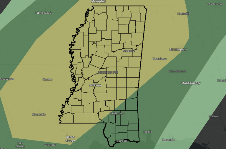 Tornadoes possible, severe storms, freezing temps expected in Mississippi