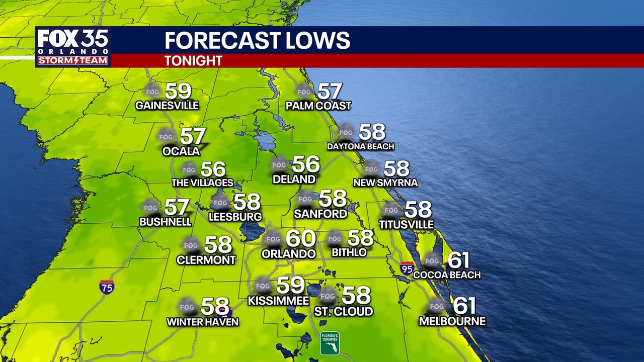 Orlando weather: Unseasonably warm weather to persist before colder air ...