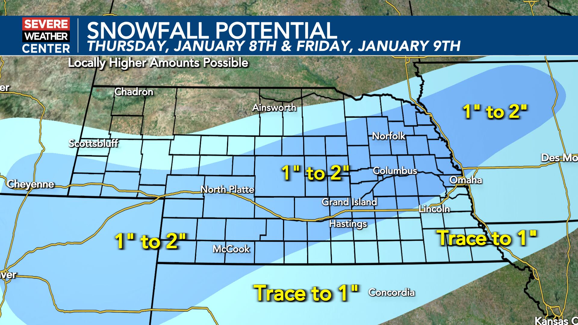 Big changes ahead: Record warmth gives way to rain and snow Thursday