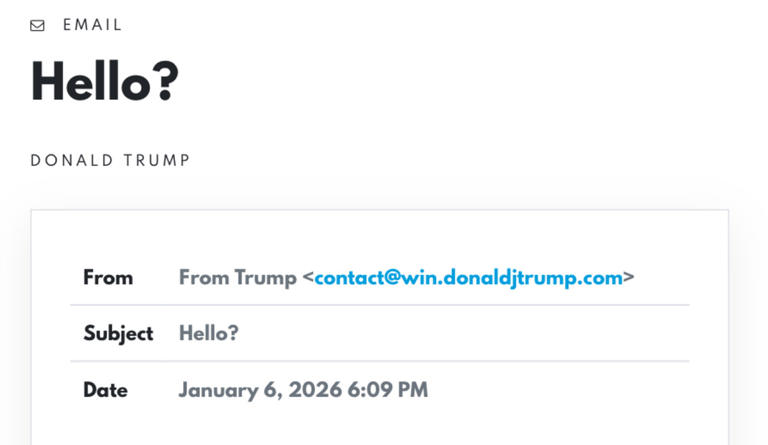 Trump Sent Two More Super Sus Tariff Rebate Check Emails