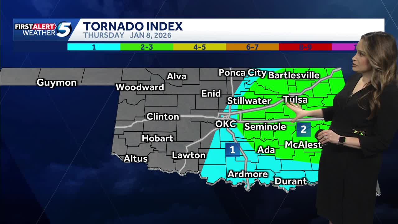 Tornado risk zone shifts as severe storms expected Thursday morning in ...