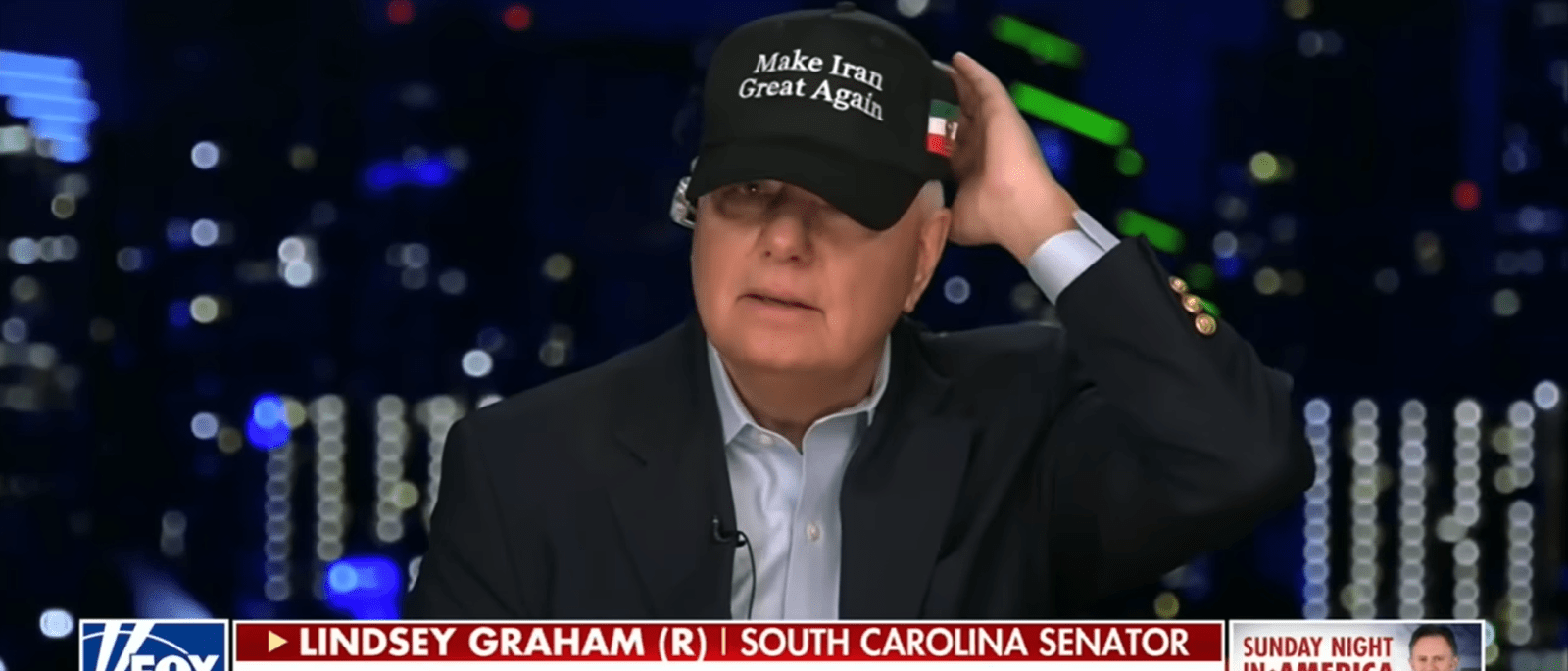Lindsey Graham dons 'Make Iran Great Again' hat as he advocates for ...