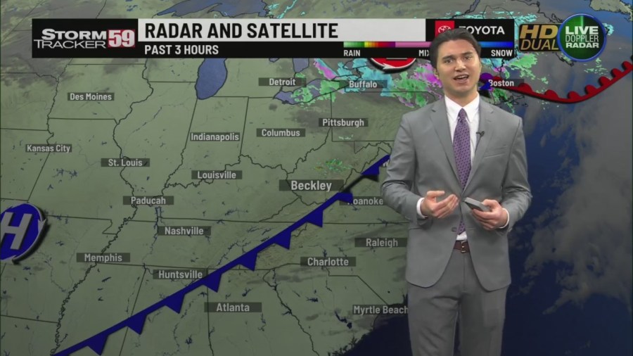 Staying warm today and tomorrow, showers await this weekend