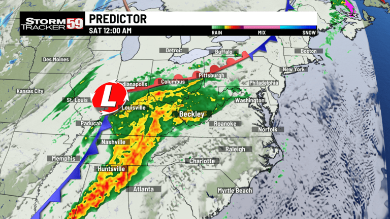 Staying warm today and tomorrow, showers await this weekend