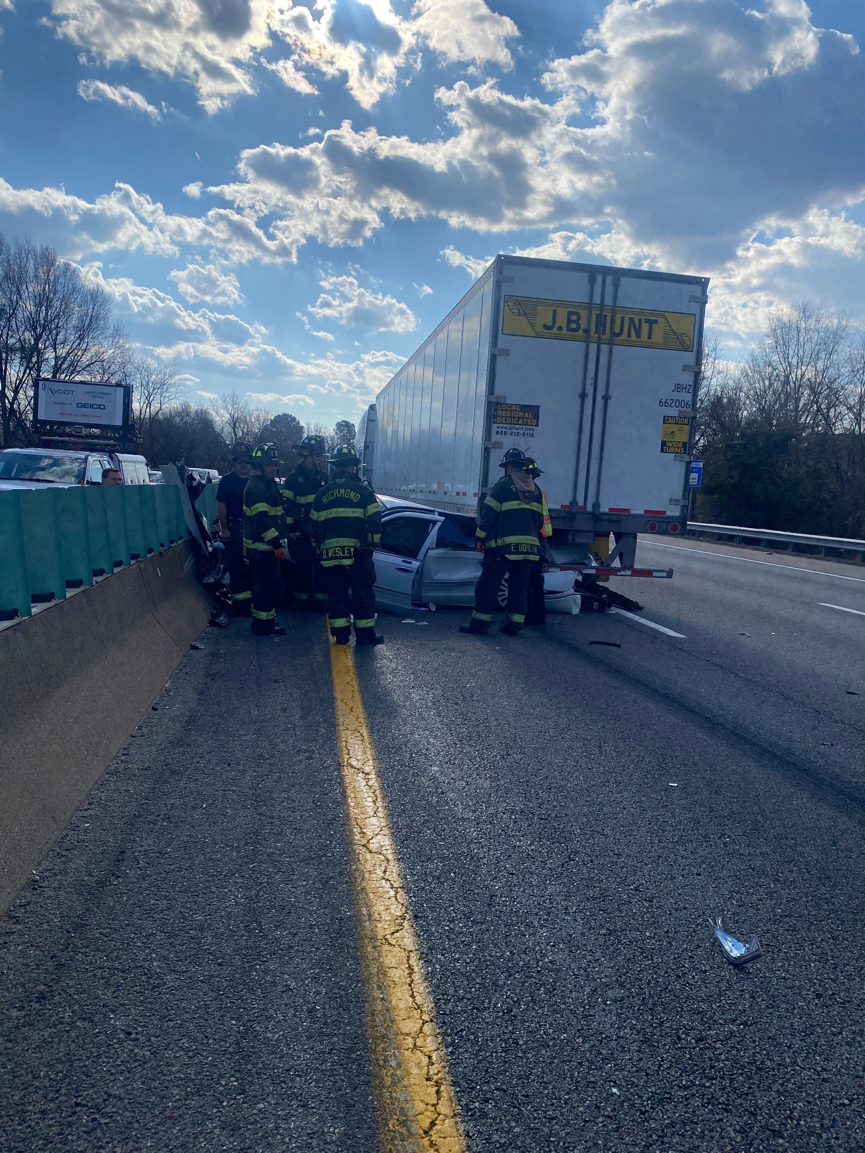 Several people injured after multi-car crash on I-95