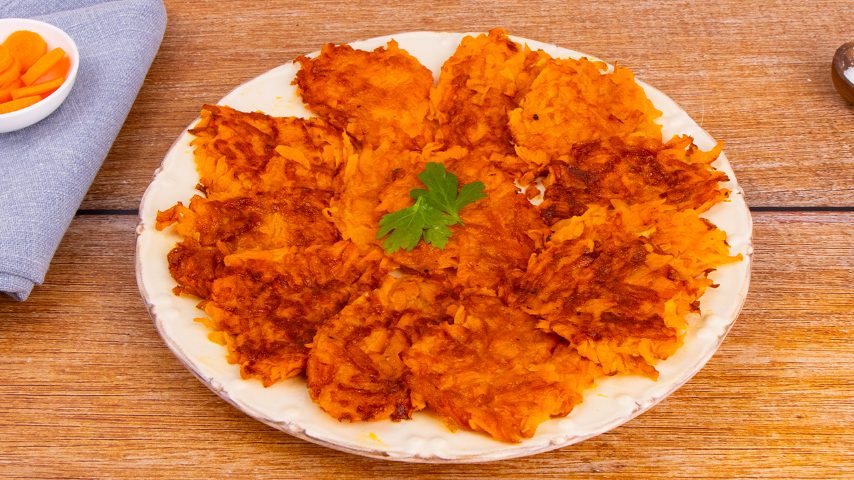 Rösti di carote: la variante vegana delle frittelle croccanti!