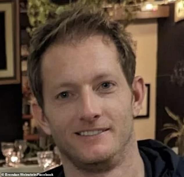 Brendan Weinstein, 32, (pictured) died after diving off Table Mountain in South Africa 