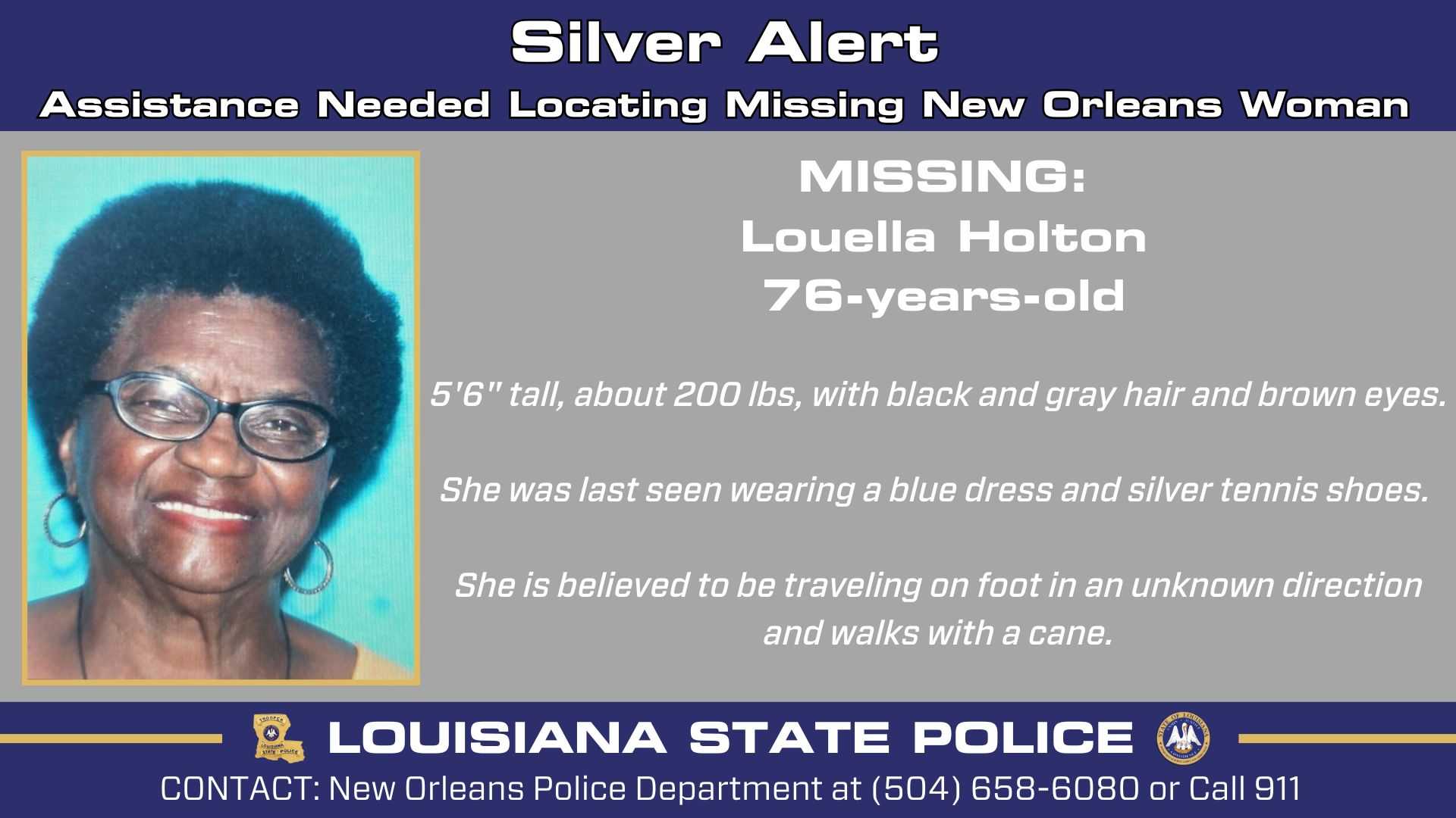 State police issue silver alert for missing 76-year-old woman last seen ...
