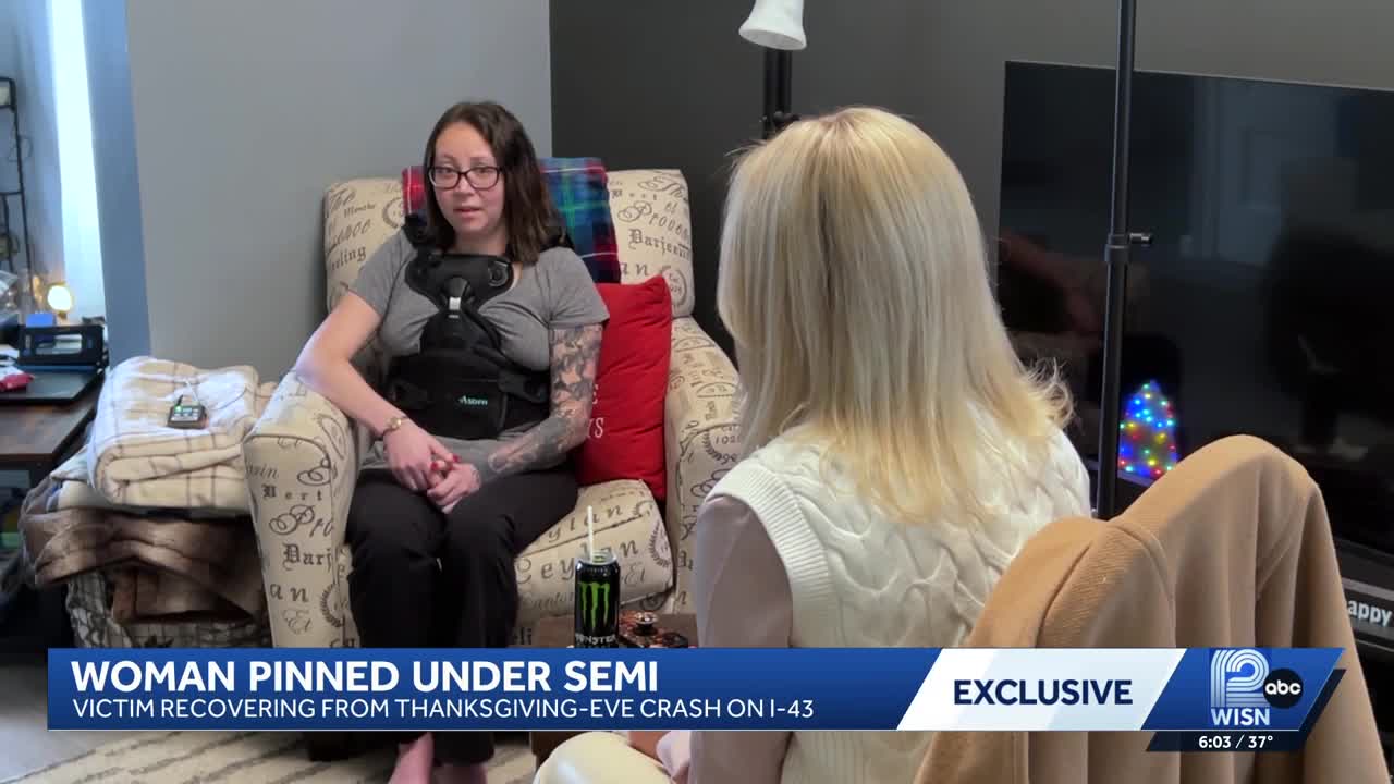 'I'm going to keep fighting': Racine woman survives crash with semi