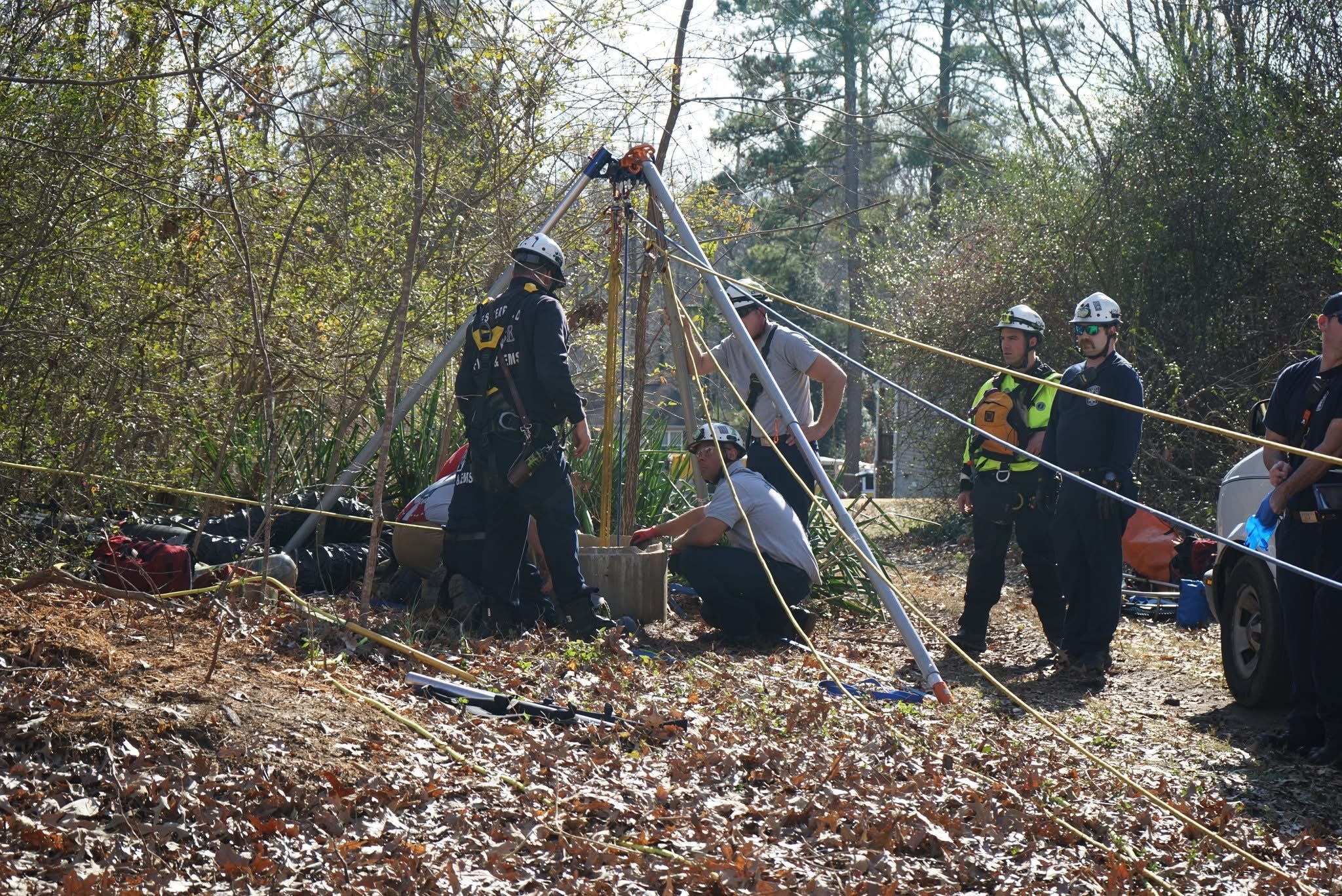 Man rescued and is OK after falling into deep well in Chester