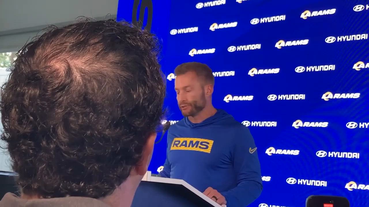 Los Angeles Rams head coach Sean McVay on requests to interview staff ...