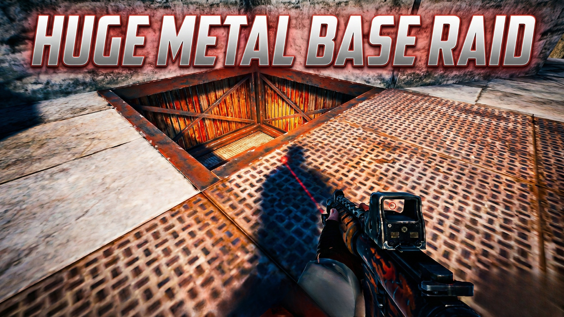 Huge metal base raid: Drilling down online | 1v3