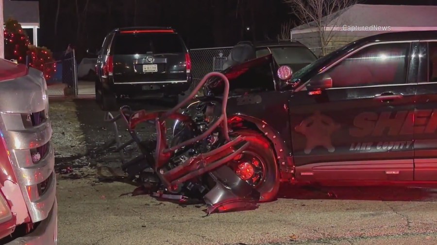 Lake County officer injured in head-on crash during pursuit