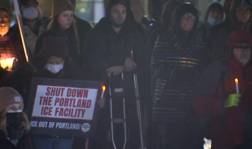Protesters gather in downtown Portland after deadly Minneapolis ICE ...