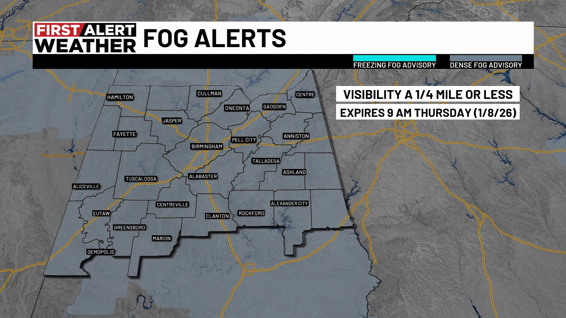 First Alert Weather Day: First Alert Weather Day for dense fog through ...