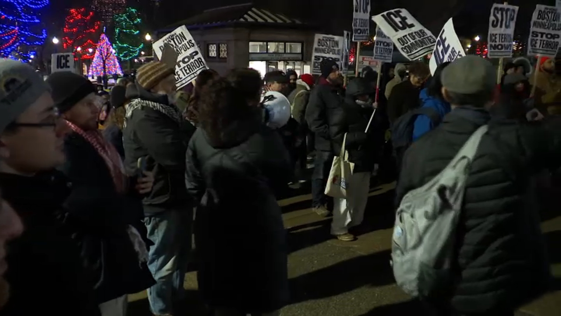 Boston protesters rally after ICE agent shoots and kills woman in ...