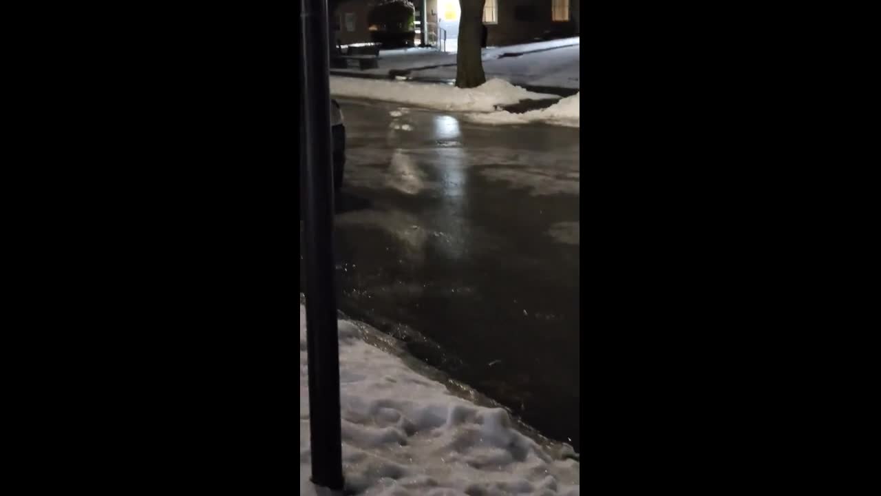 Overnight freezing rain leaves hills and sidewalks icy in Massachusetts ...