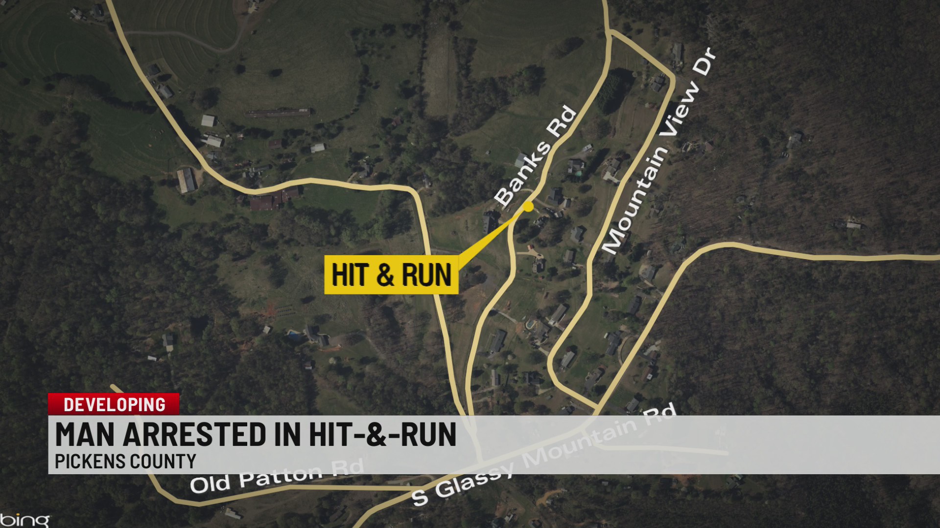 Man arrested in connection to Pickens County hit-and-run